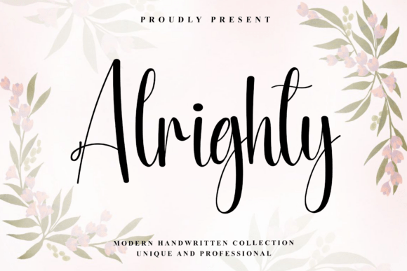 Alrighty: Capturing Autumn's Rhythm in a Modern Script