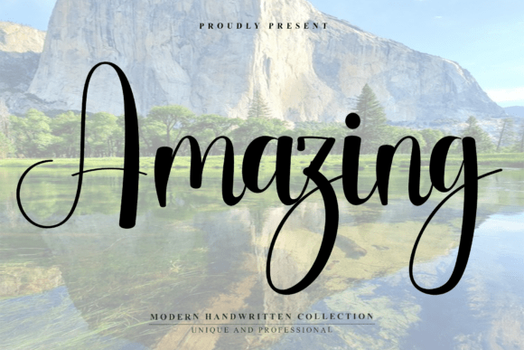 Amazing: A Script Font with Autumnal Soul