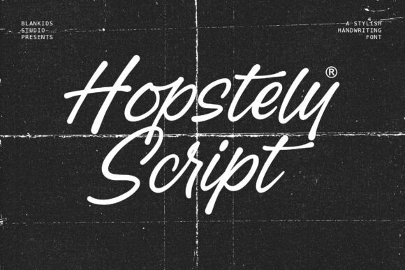 Discover Hopstely: The Handwritten Font with Style