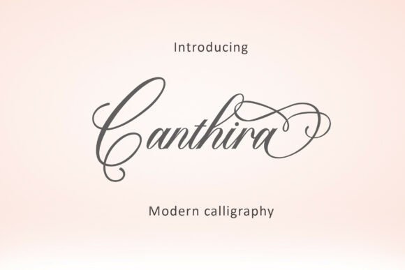 Discovering Canthira: The Art of Elegant Script Typography