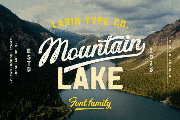 Mountain Lake: A Font Collection Built for Vintage Character