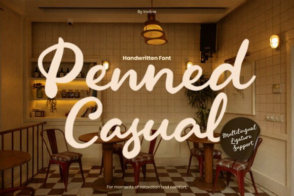 Penned Casual: The Handwritten Font for Cozy, Authentic Design