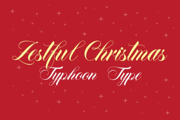 Zestful Christmas: Your Go-To Script Font for Holiday Charm